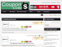 Tablet Screenshot of couponcrib.com